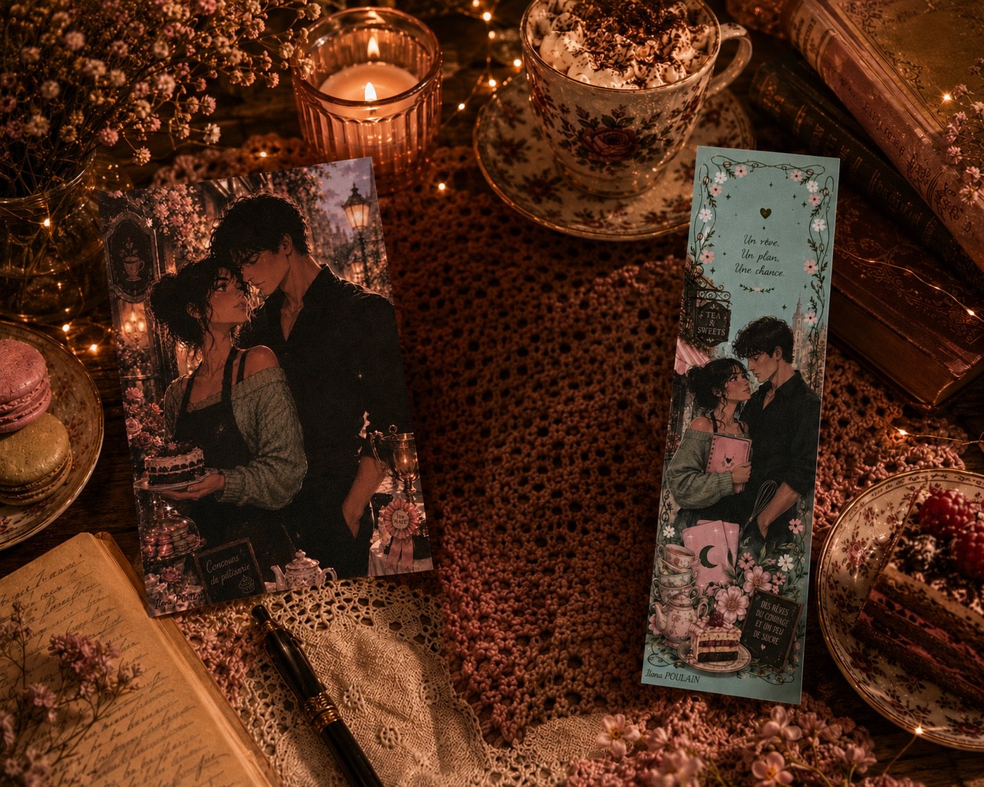Bundle Ember Falls – Illustration & marque-page cosy