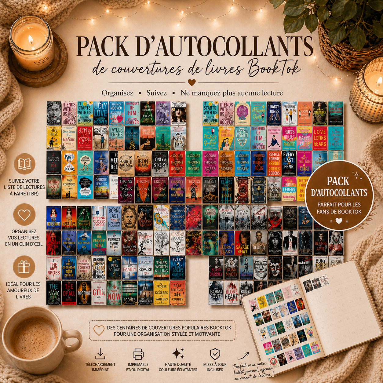 ✨ Pack d’autocollants BookTok